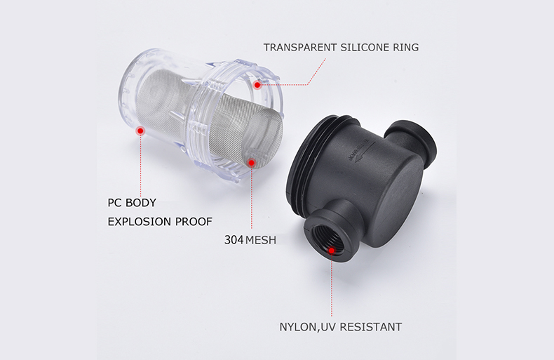 JUNY Female Water Filter In-Line Strainer For Water Tank, Water Tower